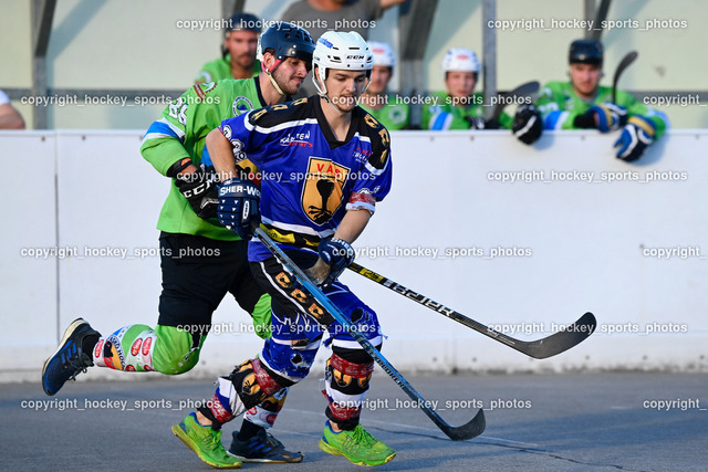 VAS Villach vs. ASKÖ Ballhockey Villach 14.7.2022 | Eder Manfred, Ahammer Benjamin