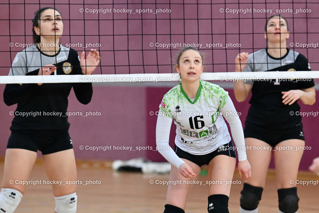 Askö Eagles Villach vs. UVC Holding Graz 30.1.2022 | Ana Pranjic, SEGRETO LORRAINE, Leonie Fiona Sayer