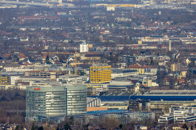 Essen220200903 | Luftbild, eon Campus und Stadtansicht im Stadtteil Rüttenscheid in Essen, Ruhrgebiet, Nordrhein-Westfalen, Deutschland