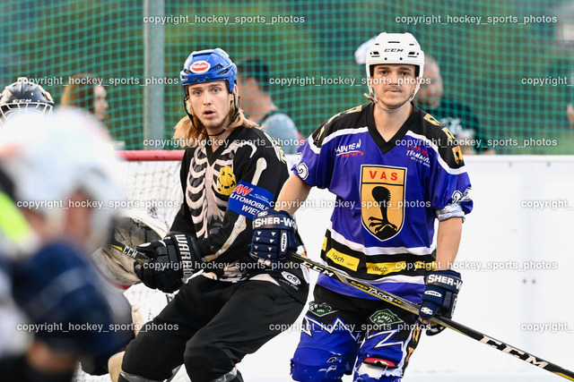 Team Zehenthof vs. VAS Ballhockey Villach 24.7.2022 | KOMPAIN Marc, Eder Manfred