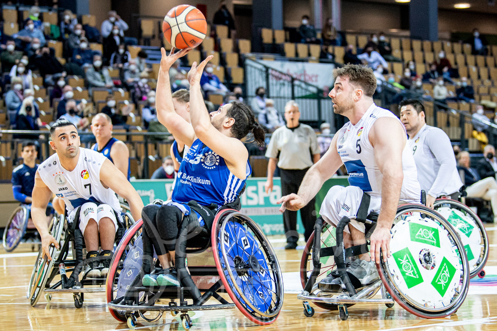 Rollstuhlbasketball Bundesliga; RSV Lahn-Dill - BG Baskets Hamburg, 12.02.22 | Rollstuhlbasketball Bundesliga; RSV Lahn-Dill - BG Baskets Hamburg: Wetzlar, 12.02.22