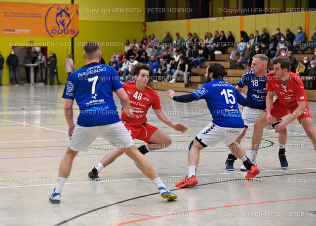 Handball Landesliga Männer TSV Pfungstadt - TuS Griesheim © HEN-FOTO | Handball Landesliga Männer TSV Pfungstadt - TuS Griesheim (33:31) am 26.02.2022 (Hessen) li 7 Maximilian Damm (Pf) Mi 48 Philip Kaspar (G) re 15 Michael Kübler (Pf) copyright by Peter Henrich HEN-FOTO - Realizzato con Pictrs.com