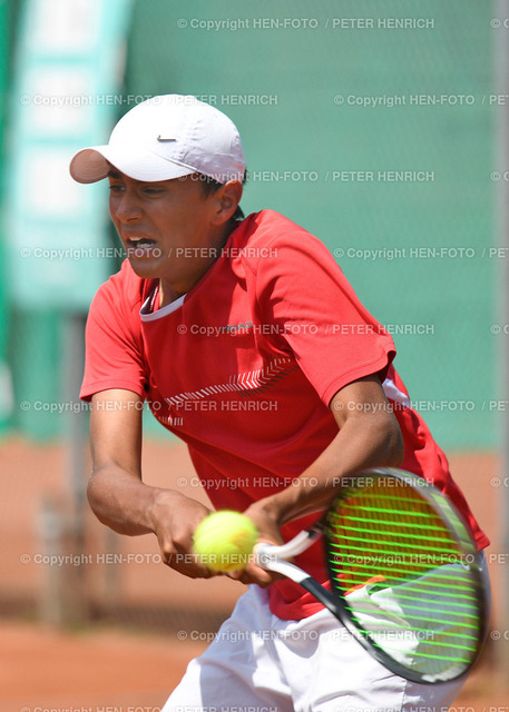 20220619-9911-tennis-bezm-HEN-FOTO | 19.06.2022 - Darmstädter Tennis Bezirksmeisterschaften 2022 Jugend in Weiterstadt - Junioren U14 Einzel Sieger Lavlesh Singh v. SV BG Darmstadt (Foto Peter Henrich) - Realized with Pictrs.com