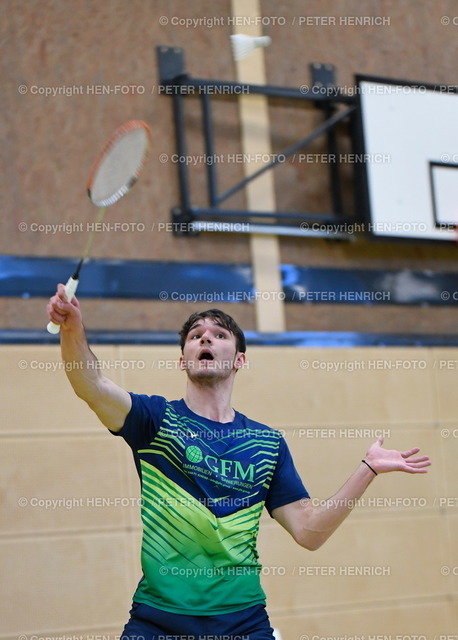 Badminton TV Dieburg / Groß-Zimmern - SG Dornheim | Badminton Oberliga TV Dieburg / Groß-Zimmern - SG Dornheim (4:4) 19.03.2022 Timo Hechler (GrZim) copyright Peter Henrich HEN-FOTO - Realizzato con Pictrs.com